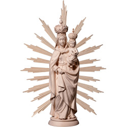 Virgen con Niño Jesús y paloma con aureola